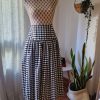 FALDA MIDI CON CANESÚ