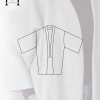 Eliminé la vista exterior, para un acabado minimalista. Añadí centimetros al bajo. Incorporé bolsillos (que nunca falten). (4) KIMONO