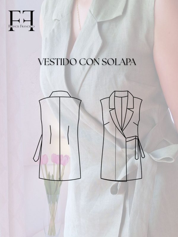 VESTIDO CON SOLAPA VESTIDO CON SOLAPA